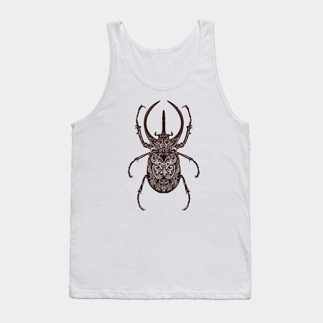 Gothic Beetle Tank Top by Marike Korting Art